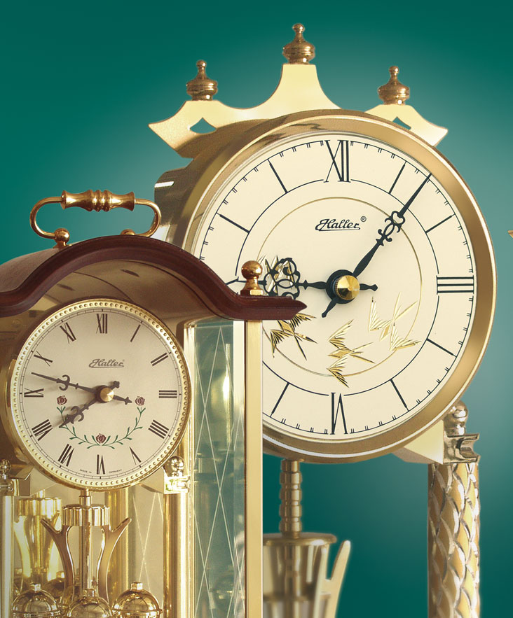 Anniversary clocks with quartz movement from Haller